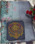PREMIUM TISSUE SILK SAREE WITH DESIGNER BLOUSE UNSTITCHED