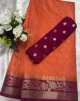BANARASI SILK SAREE WITH UNSTITCHED BLOUSE PIECE