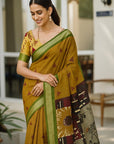 PRINTED TISSUE SAREE