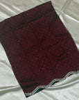 DESIGNER STONE SAREE WITH STONE WORK BLOUSE PIECE