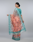 PREMIUM TISSUE SILK SAREE WITH DESIGNER BLOUSE UNSTITCHED