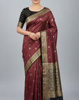 BANARASI SILK SAREE WITH UNSTITCHED BLOUSE PIECE