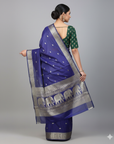 BANARASI SOFT SILK SAREE WITH UNSTITCHED BLOUSE PIECE