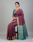 KANJIVARAM SOFT SILK SAREE WITH UNSTITCHED BLOUSE PIECE