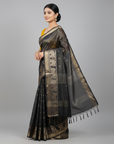 BANARASI SOFT SILK SAREE WITH UNSTITCHED BLOUSE PIECE