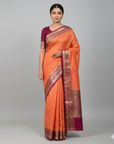 BANARASI SILK SAREE WITH UNSTITCHED BLOUSE PIECE