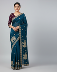 LUXURY DESIGNER SAREE WITH HEAVY EMBROIDERY WORK