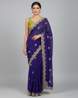 LUXURY DESIGNER SAREE WITH UNSTITCHED BLOUSE PIECE