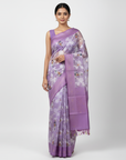 LUCKNAVI DIGITAL SILK SAREE