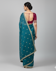 LUXURY DESIGNER SAREE WITH UNSTITCHED BLOUSE PIECE