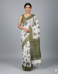 TRADITIONAL INDIAN KALAMKARI COTTON SAREE