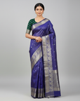 BANARASI SOFT SILK SAREE WITH UNSTITCHED BLOUSE PIECE