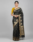 BANARASI SOFT SILK SAREE WITH UNSTITCHED BLOUSE PIECE