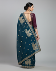 LUXURY DESIGNER SAREE WITH HEAVY EMBROIDERY WORK