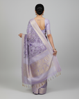 LUCKNAVI DIGITAL SILK SAREE