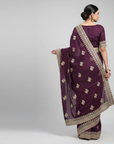 LUXURY DESIGNER SAREE WITH EMBROIDERY WORK