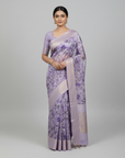 LUCKNAVI DIGITAL SILK SAREE