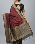 BANARASI SILK SAREE WITH UNSTITCHED BLOUSE PIECE