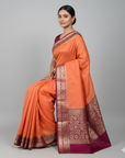 BANARASI SILK SAREE WITH UNSTITCHED BLOUSE PIECE