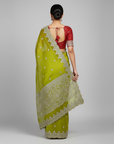 LUXURY DESIGNER SAREE WITH EMBROIDERY WORK