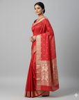 BANARASI SOFT SILK SAREE WITH UNSTITCHED BLOUSE PIECE
