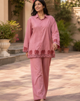 Dusty pink elephant printed co-ord set