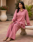 Dusty pink elephant printed co-ord set