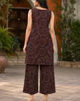 Brown printed co-ord set