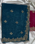 LUXURY DESIGNER SAREE WITH UNSTITCHED BLOUSE PIECE