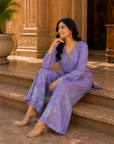 Lavender embellished co-ord set