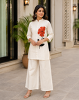 Pure cotton embroidery co-ord set