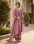 Soft pink 3- piece kurta set