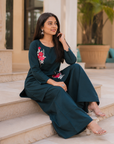 Embroidered co-ord set premium casual wear