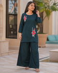 Embroidered co-ord set premium casual wear