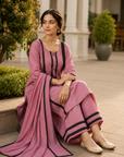 Soft pink 3- piece kurta set