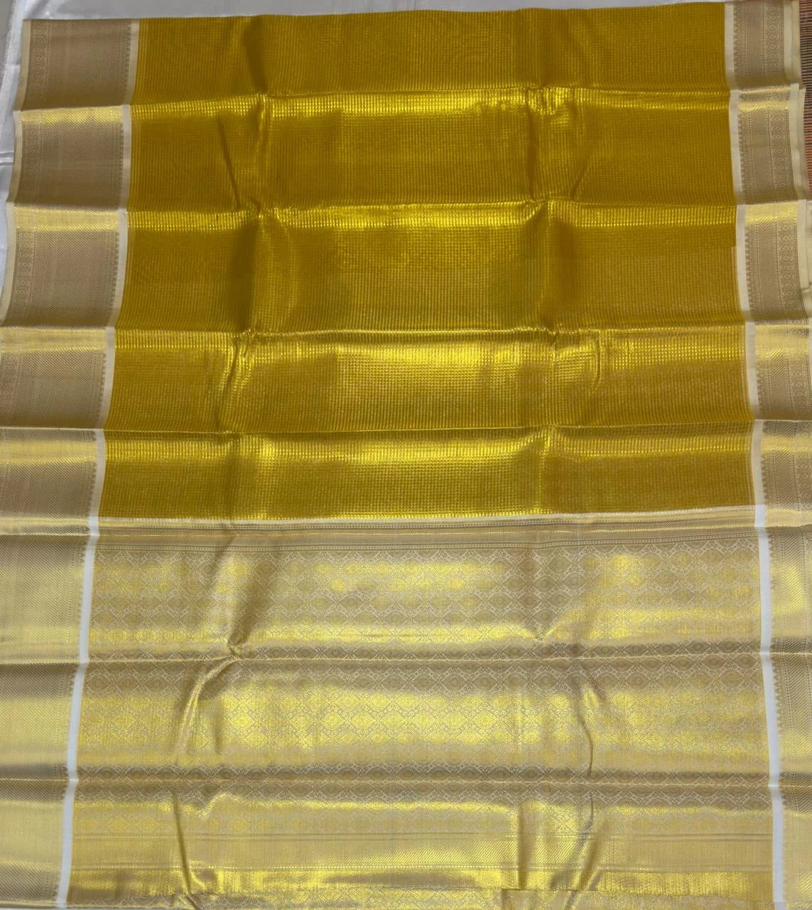 PREMIUM GOLDEN TISSUE SILK SAREE